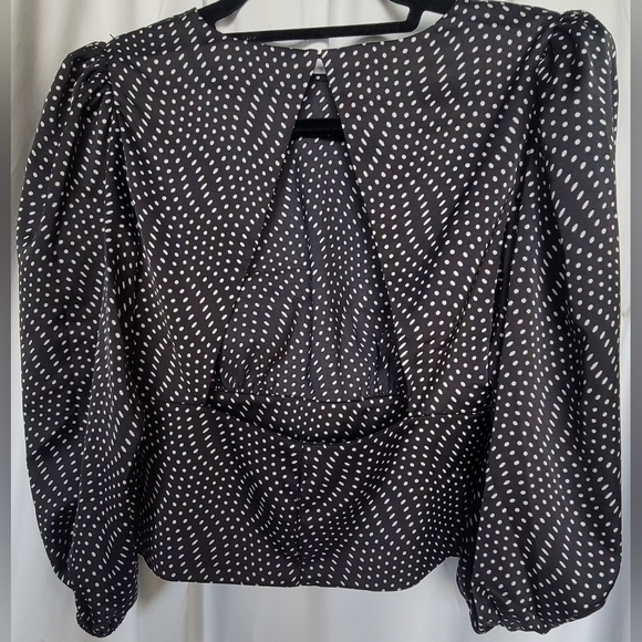 EXPRESS WOMENS BACKLESS Polka-dot TOP Size Small - Picture 5 of 8